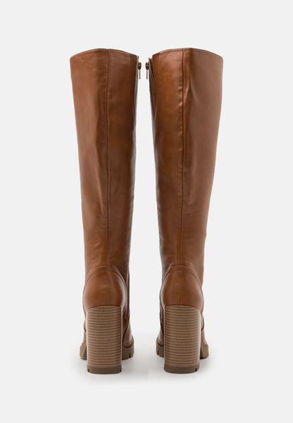 Anna Field High Heeled Boots - Cognac