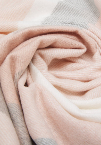 Anna Field Scarf - Pink/grey/off-white