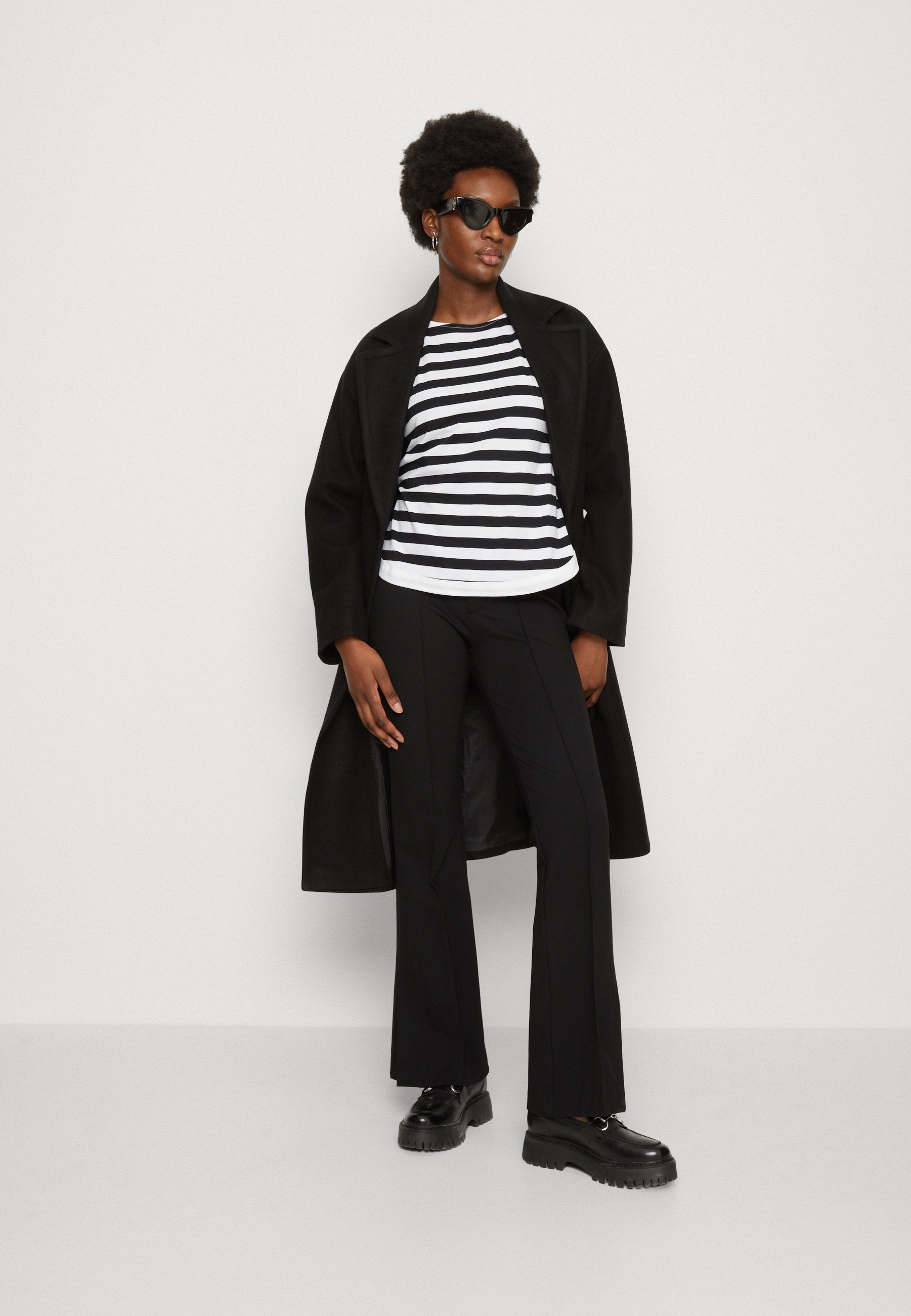 Anna Field Long Sleeved Top - White/Black
