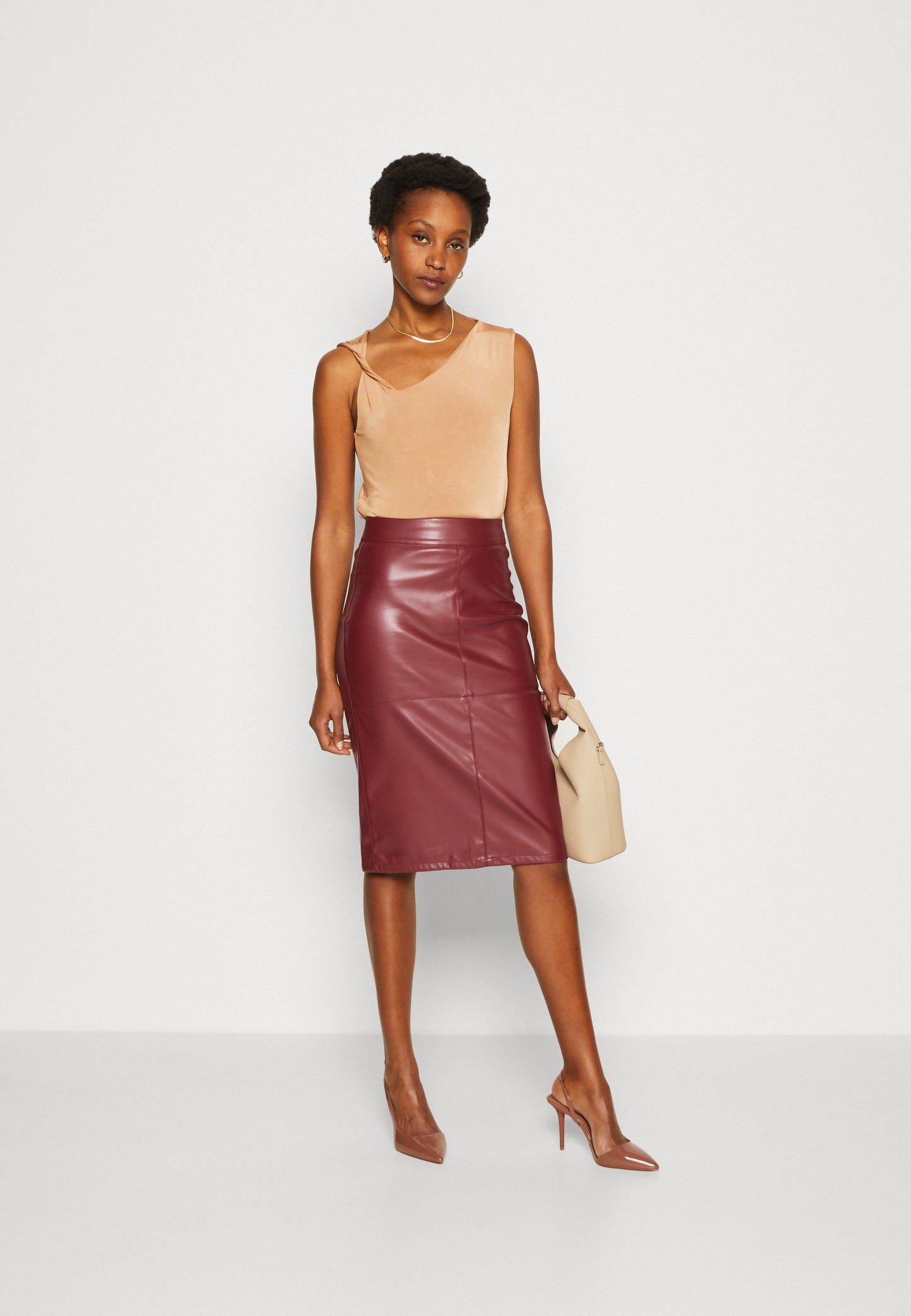 Anna Field Top - Light Brown