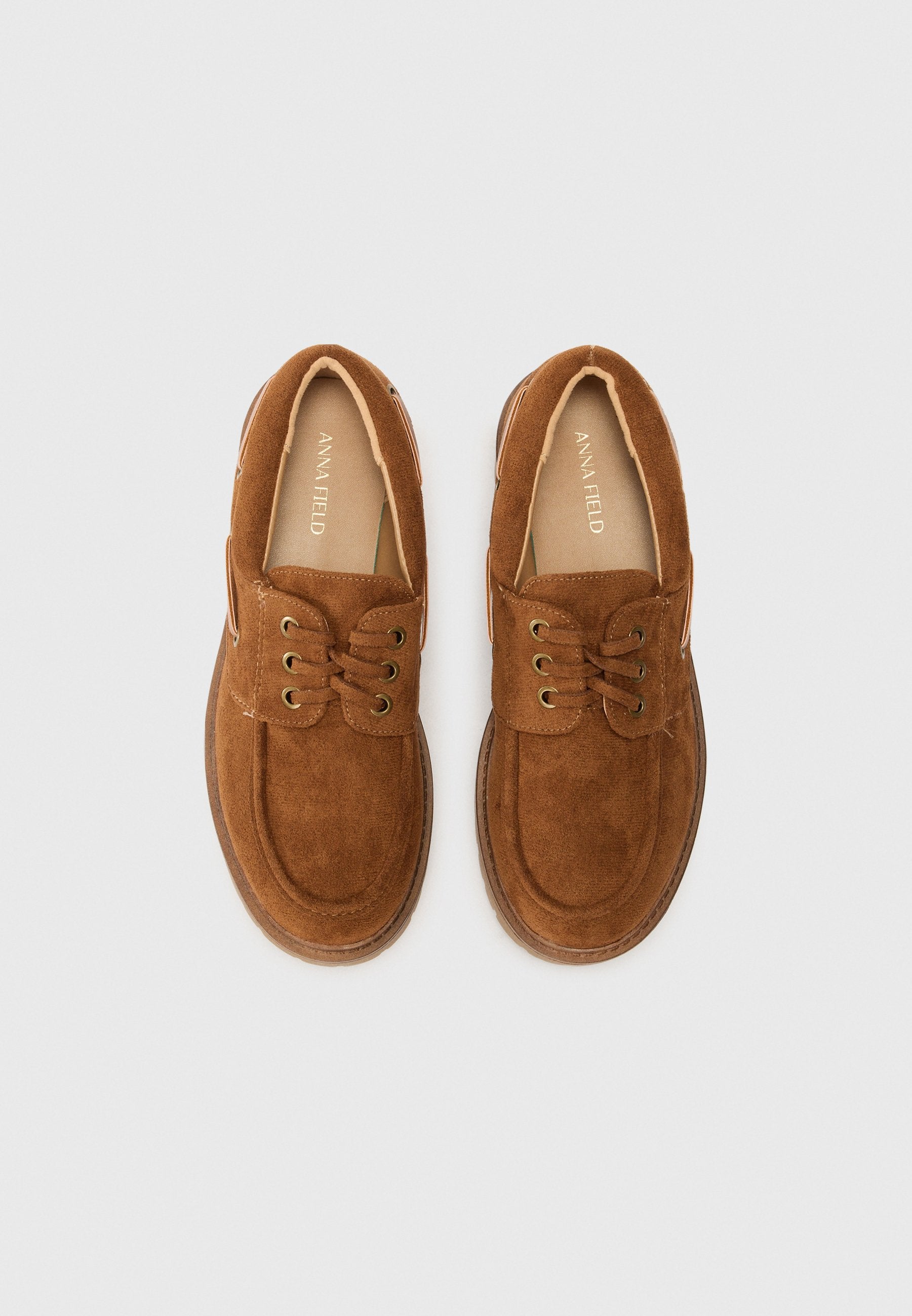 Anna Field Boat Shoes - Brown