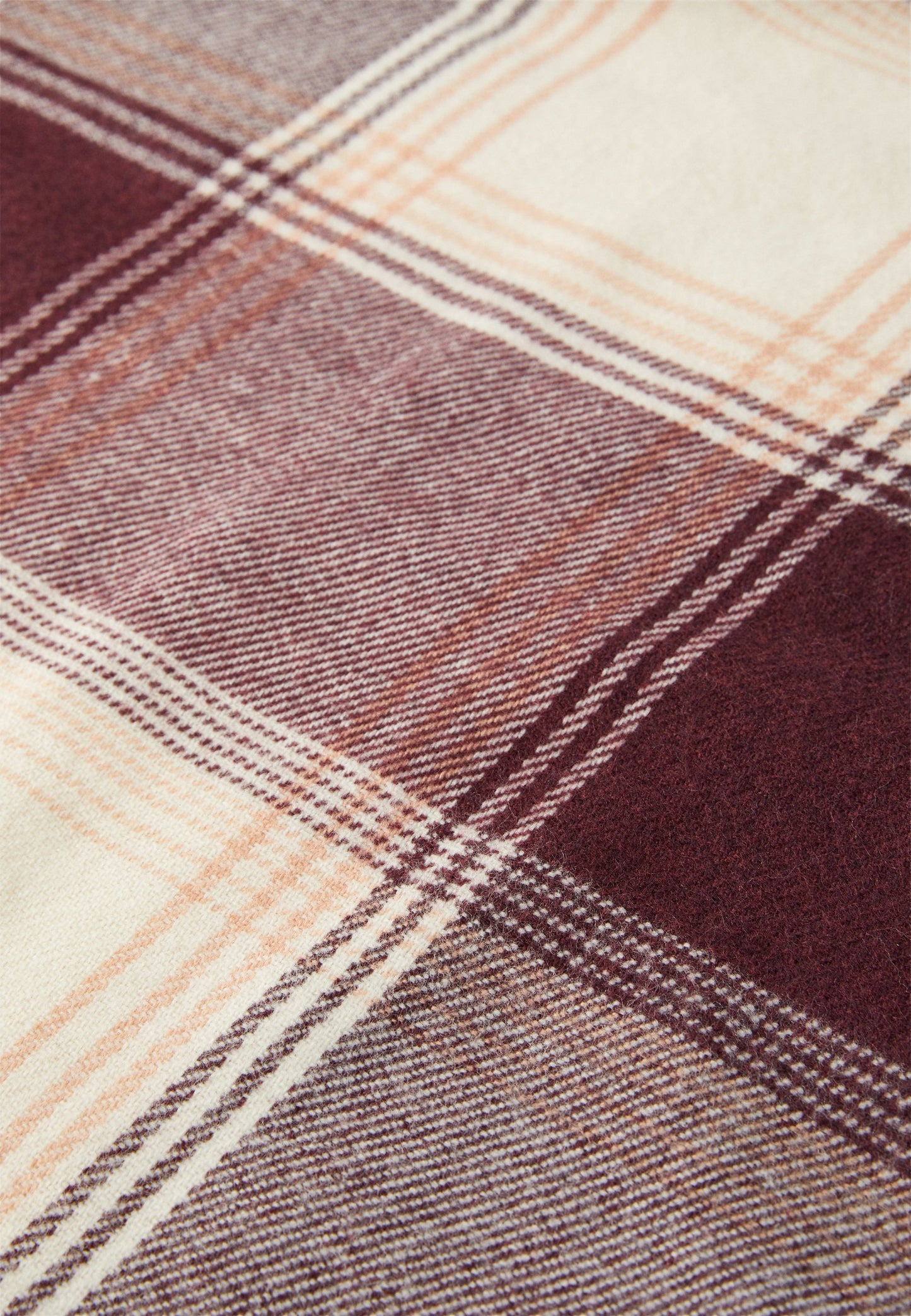 Anna Field Scarf - Wine Red/beige