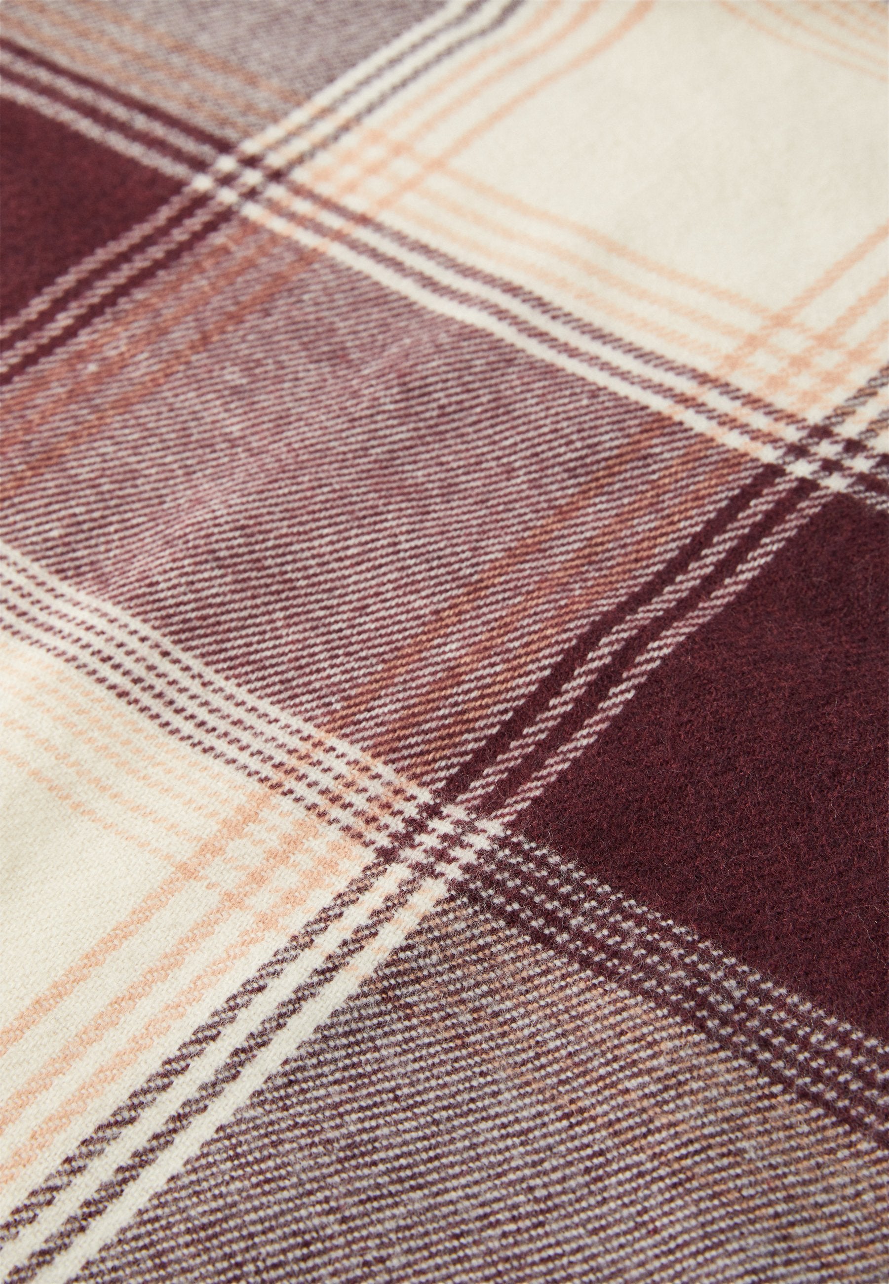Anna Field Scarf - Wine Red/beige