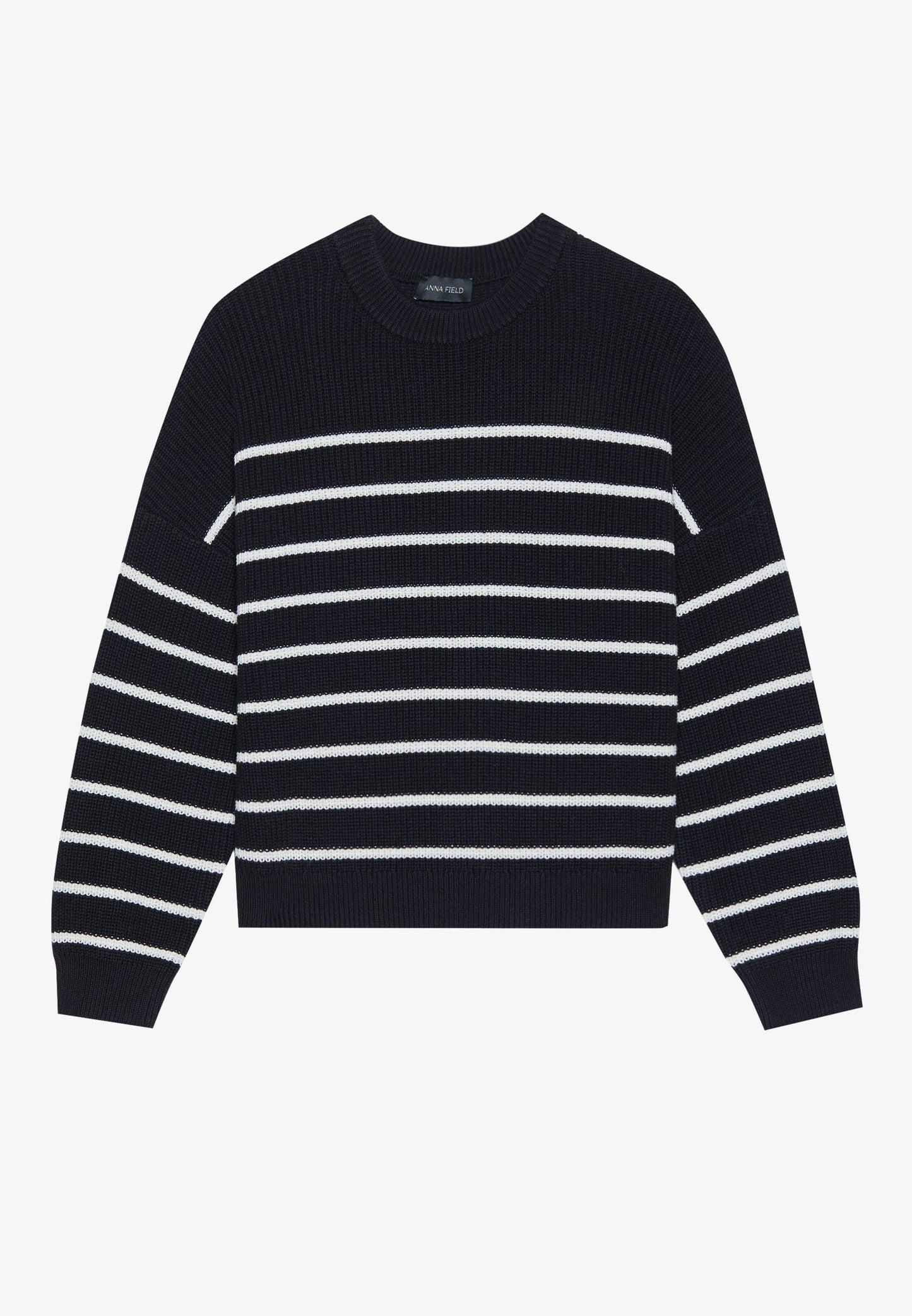 Anna Field Jumper - Off-white/dark Blue