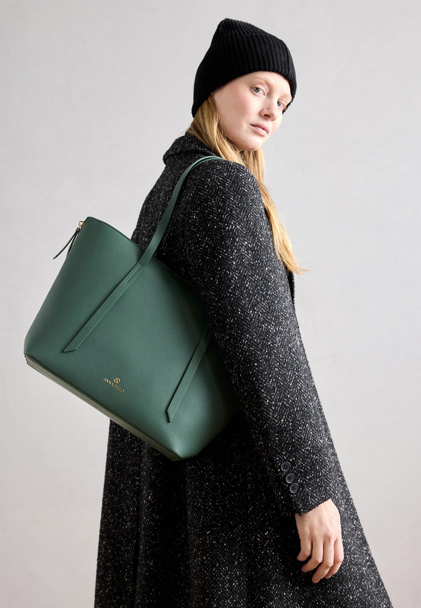 Anna Field Handbag - Grey/black