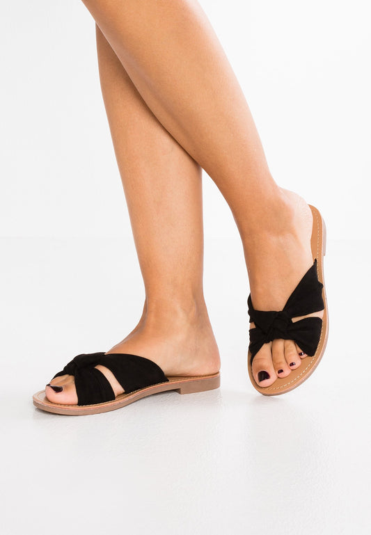 Anna Field Mules - Black