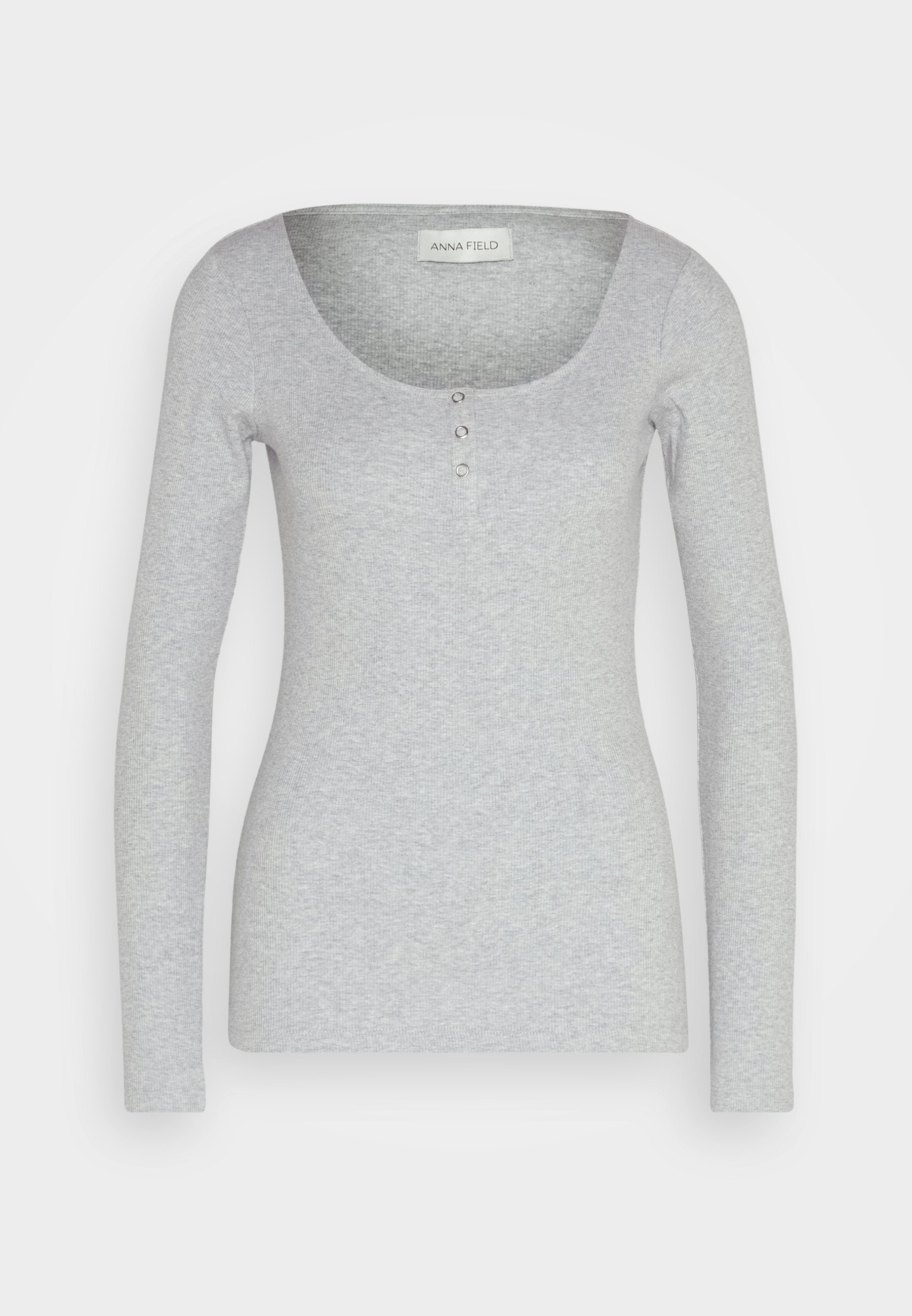 Anna Field Long Sleeved Top - Mottled Grey