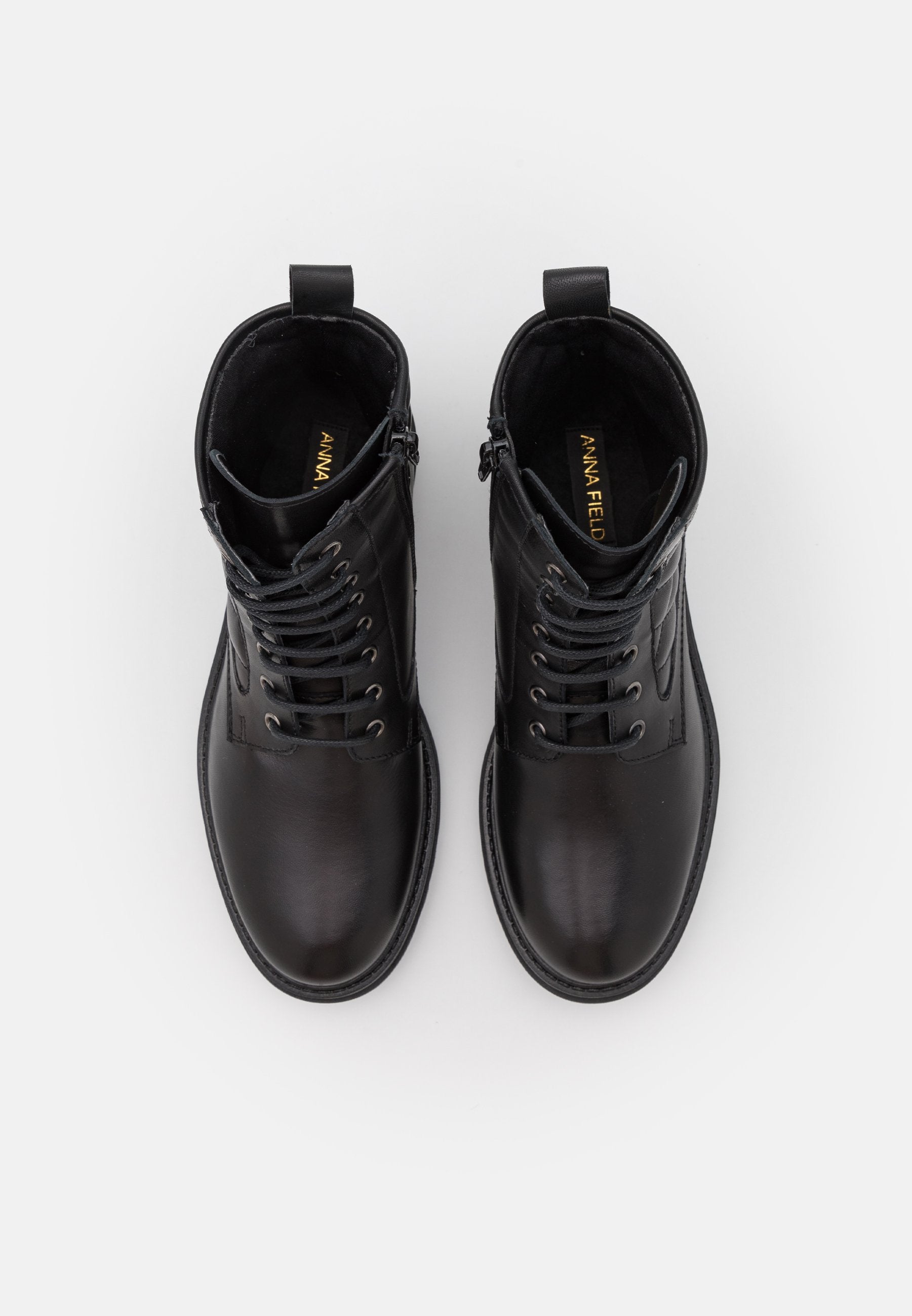 Anna Field Leather - Lace-Up Ankle Boots - Black