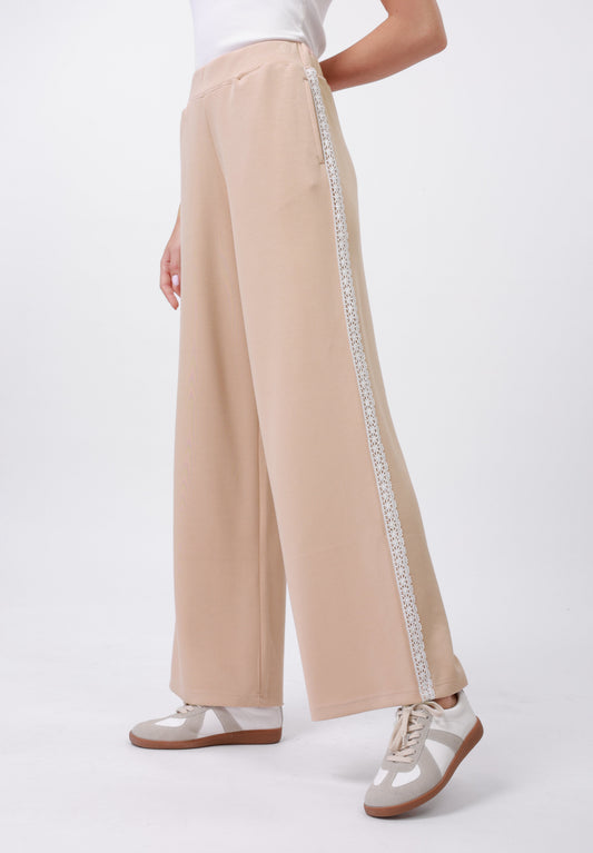 Anna Field Tracksuit Bottoms - Pink/ivory Lace