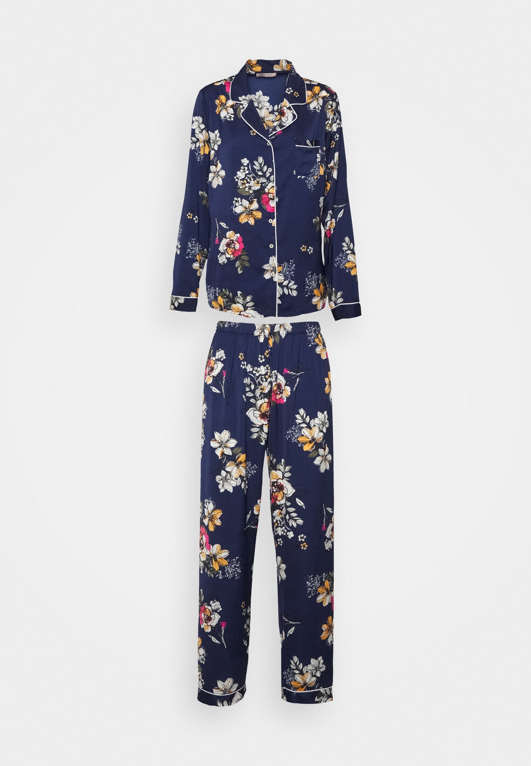 Anna Field Set - Pyjamas - Dark Blue