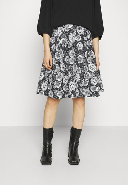  A-Line Skirt - Black/White