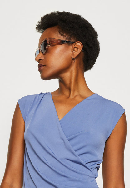 Anna Field Print T-Shirt - Blue-Grey