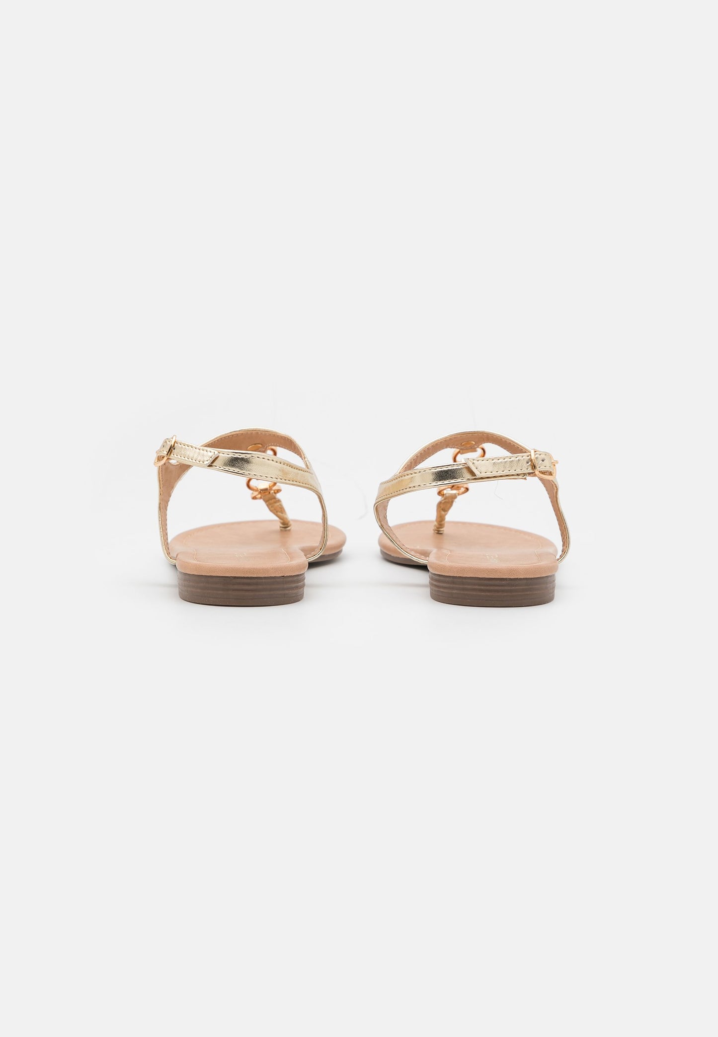  T-Bar Sandals - Gold