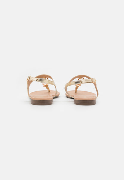  T-Bar Sandals - Gold