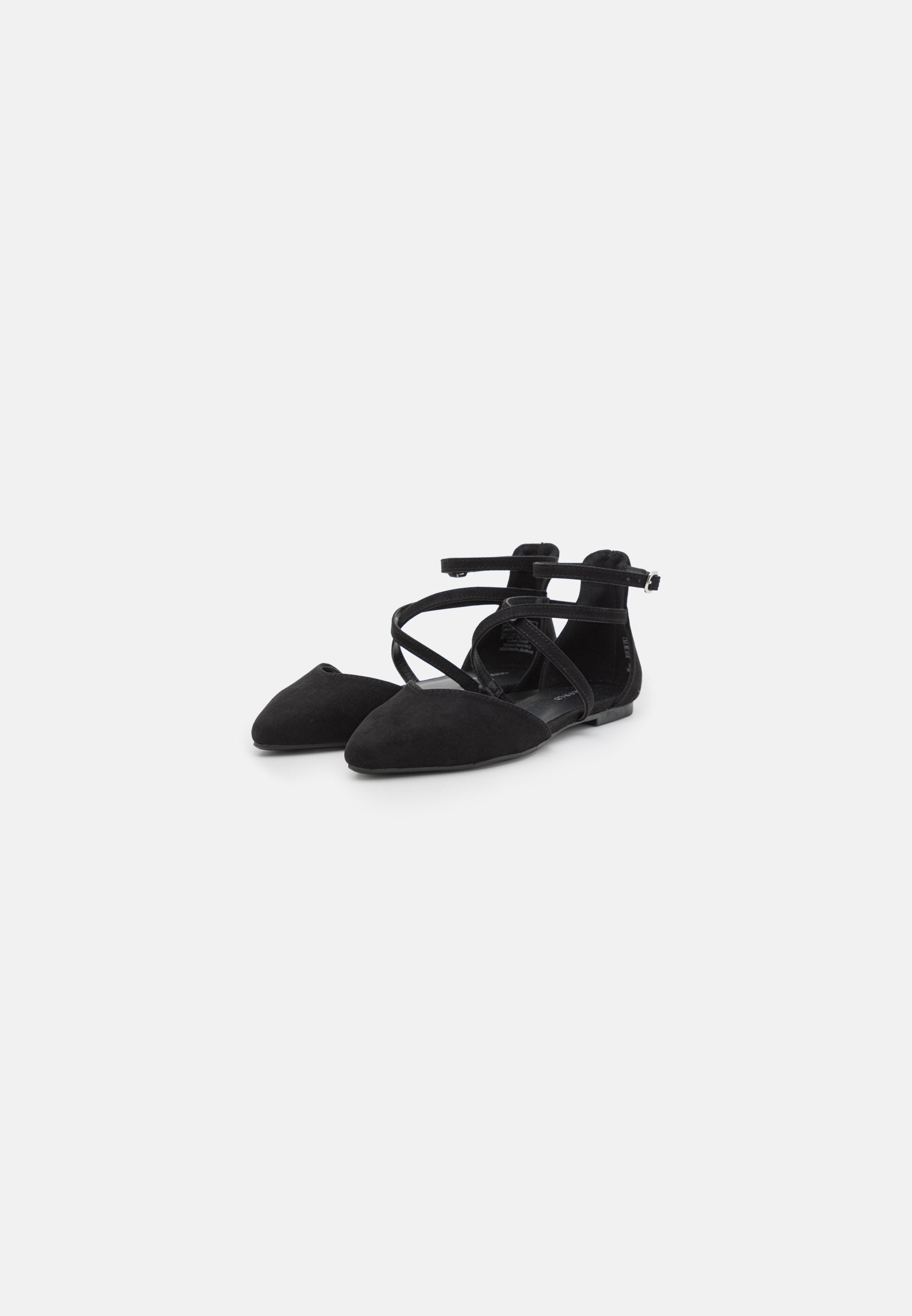 Anna Field Ankle Strap Ballet Pumps - Black