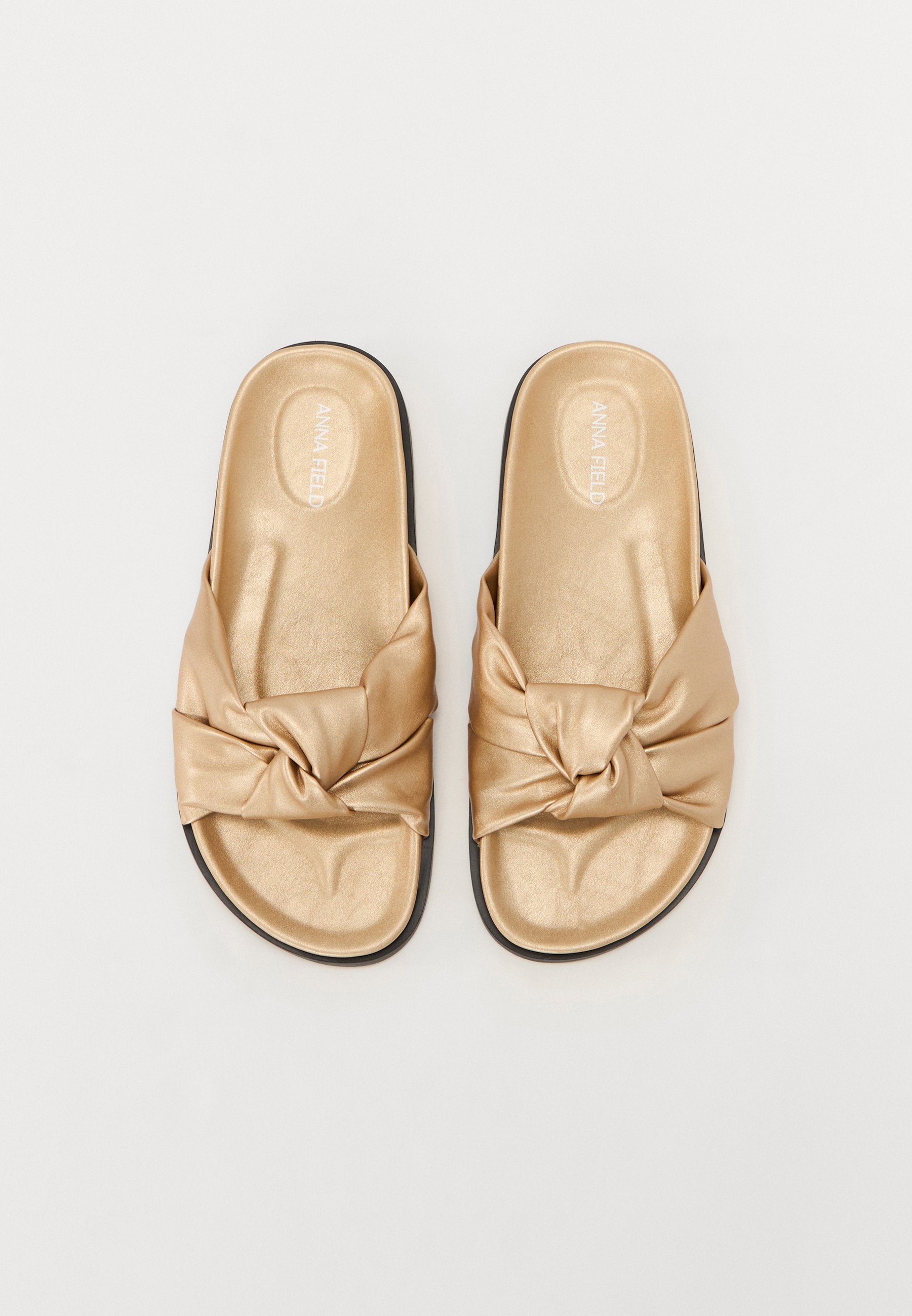 Anna Field Mules - Gold