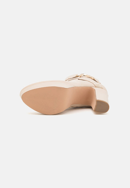 Anna Field Platform Ankle Boots - Beige