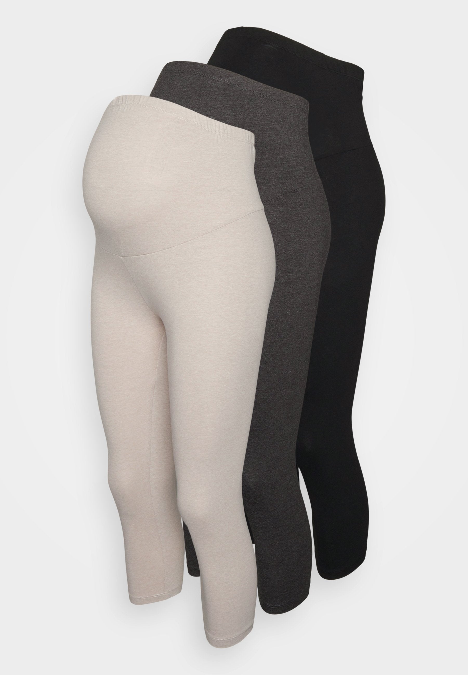  3 Pack - Leggings - Black /Mottled Beige/Mottled Dark Grey