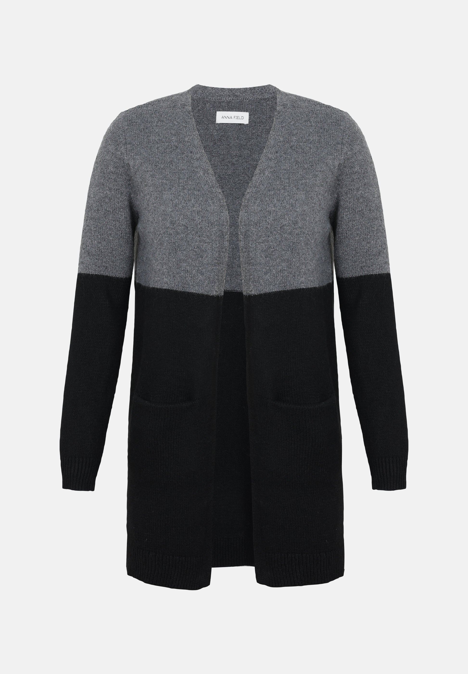 Anna Field Cardigan - Black/grey