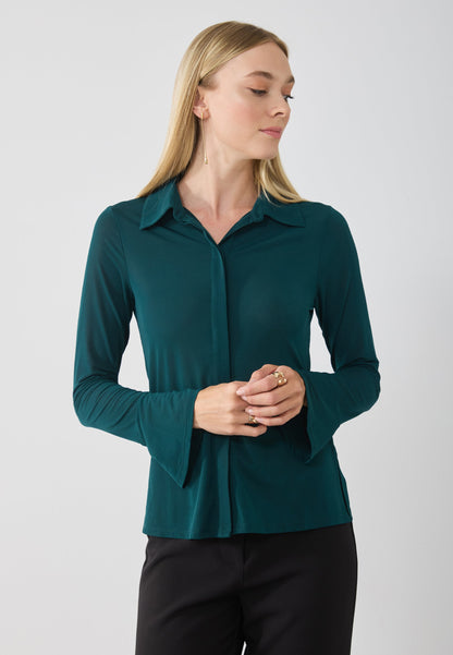 Anna Field Button-down Blouse - Ponderosa Pine