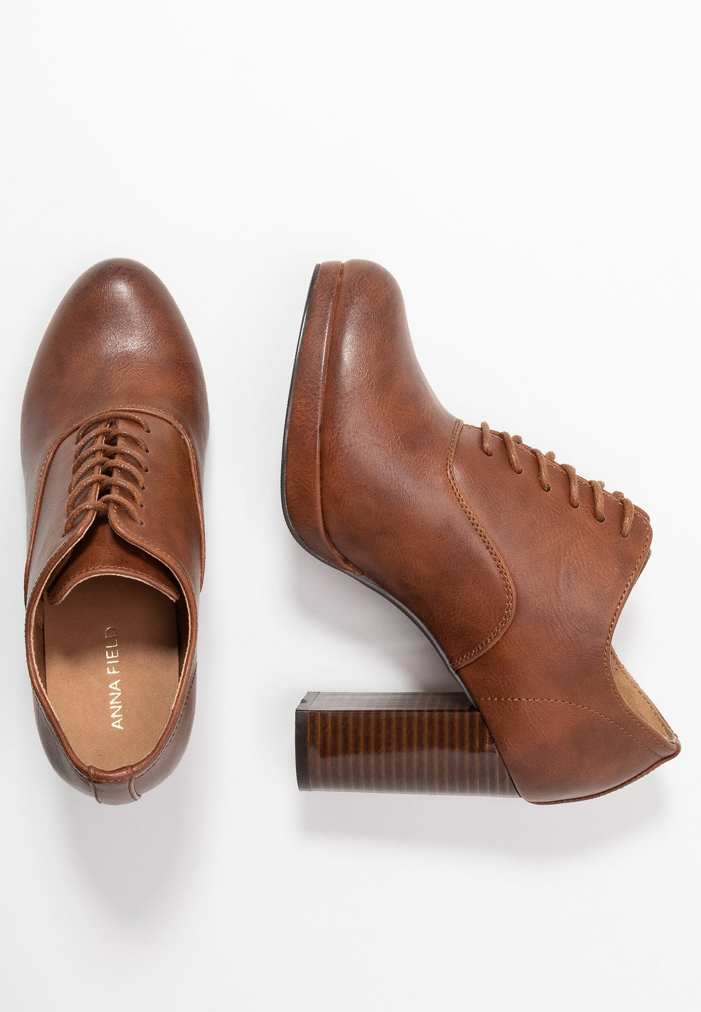 Anna Field Comfort - High Heeled Ankle Boots - Cognac