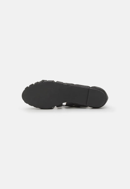 Anna Field Leather - Peeptoe Ballet Pumps - Black