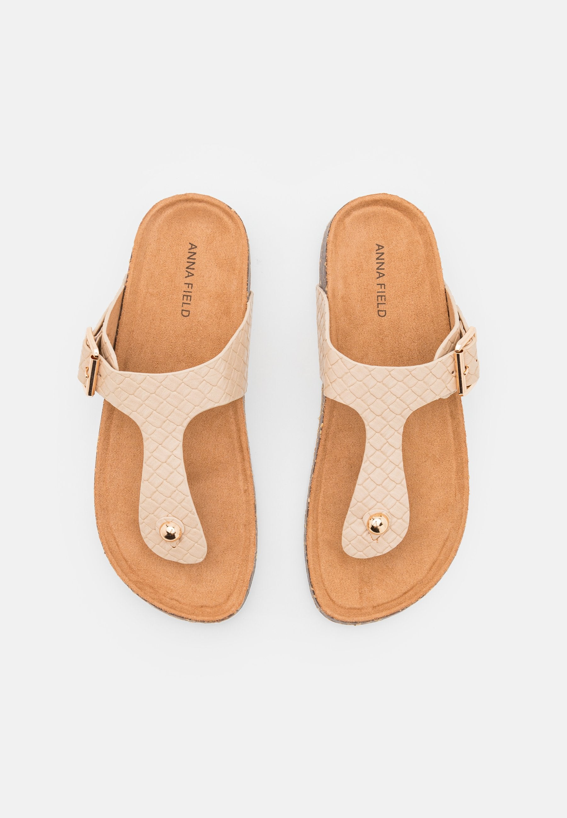 Anna Field T-Bar Sandals - Beige