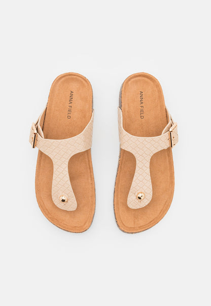 Anna Field T-Bar Sandals - Beige