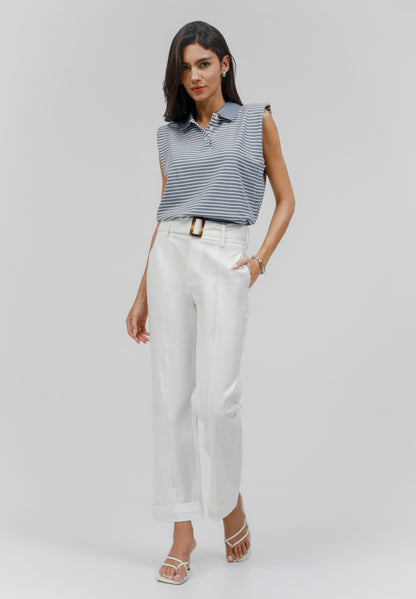  Straight Leg Jeans - Off White Wash