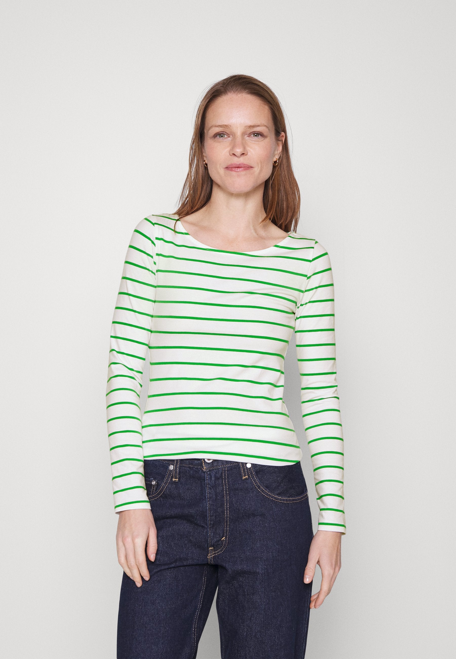 Anna Field 2 Pack - Long Sleeved Top - White/Green