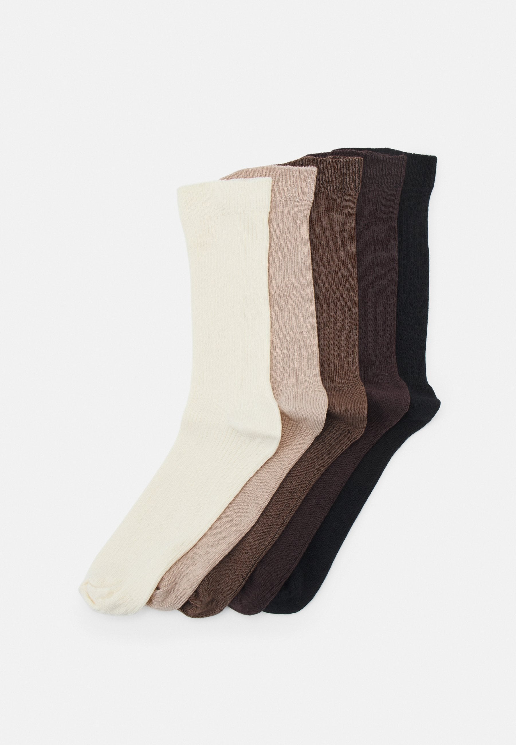Anna Field 5 PACK - Socks - Beige/brown/dark Brown