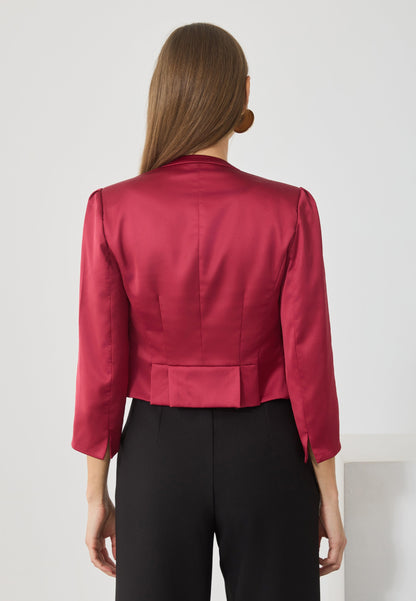 Anna Field Blazer - Bordeaux