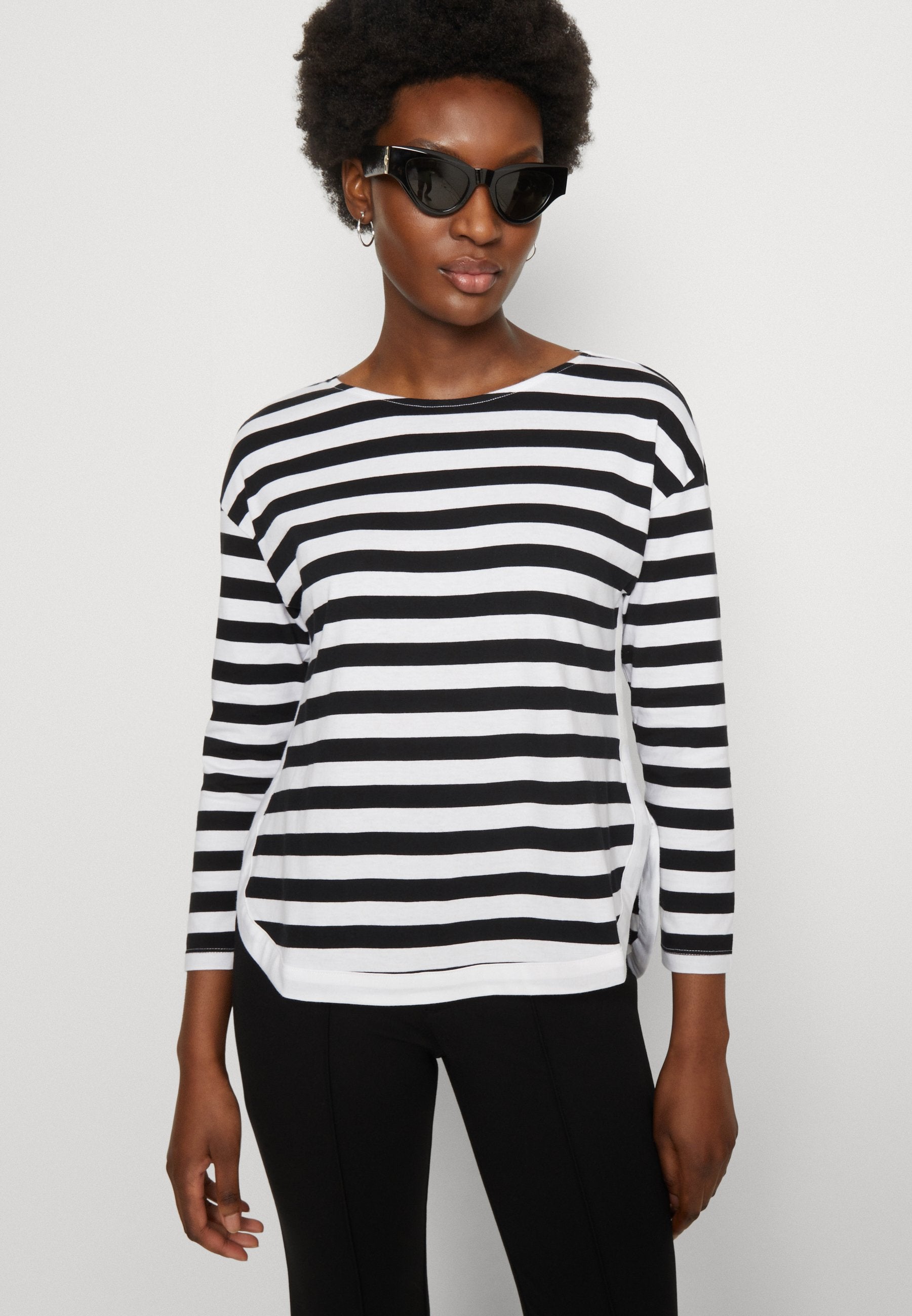 Anna Field Long Sleeved Top - White/Black