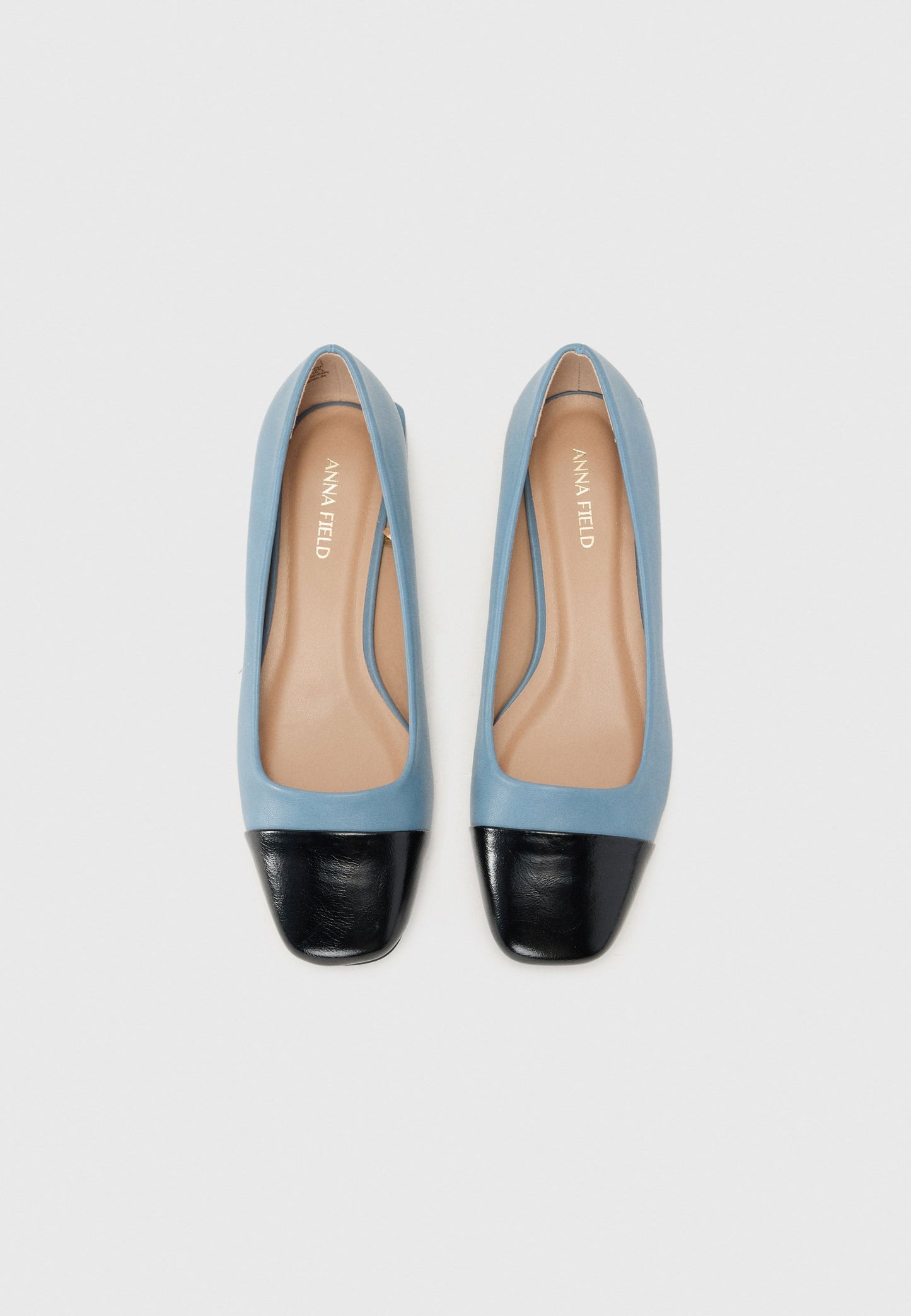 Anna Field Ballet Pumps - Blue/black