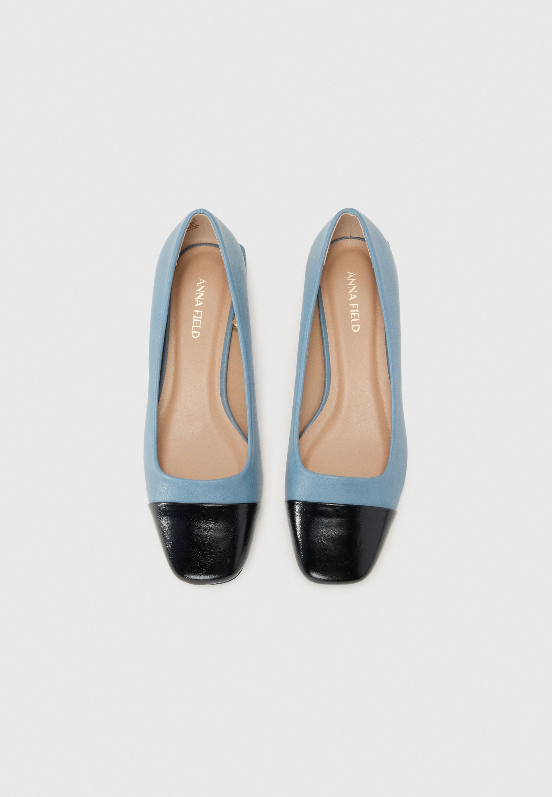 Anna Field Ballet Pumps - Blue/black