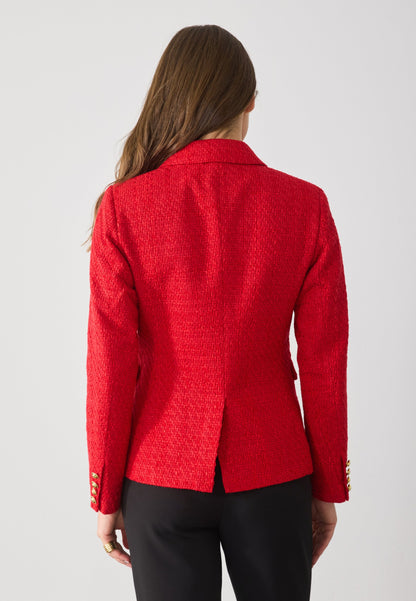 Anna Field Blazer - Red