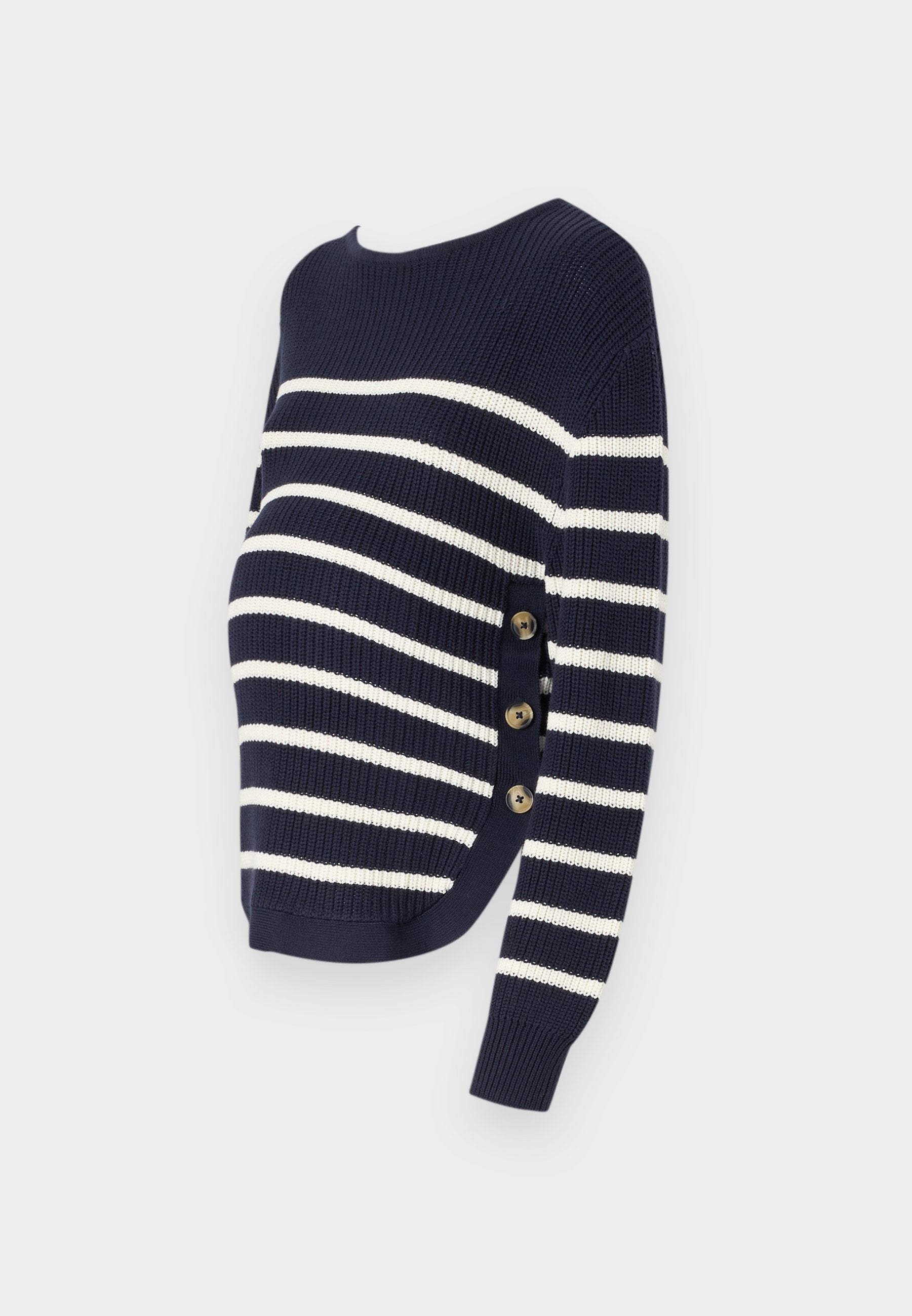  MATERNITY NURSING JUMPER WITH SIDE BUTTONS - Jumper - Off-white/black
