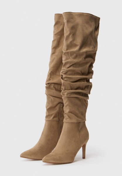 Anna Field High Heeled Boots - Taupe
