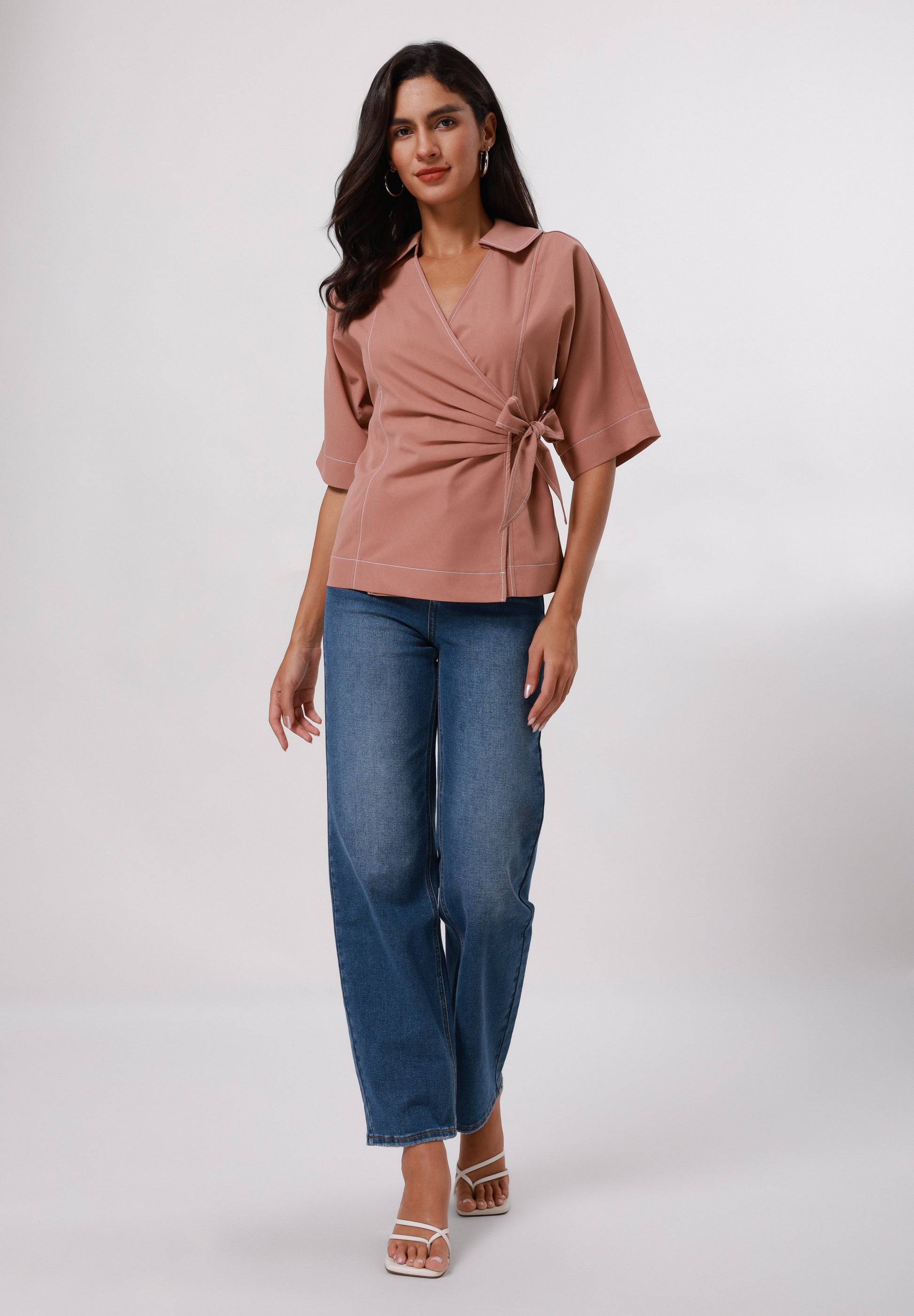 Anna Field Blouse - Nude