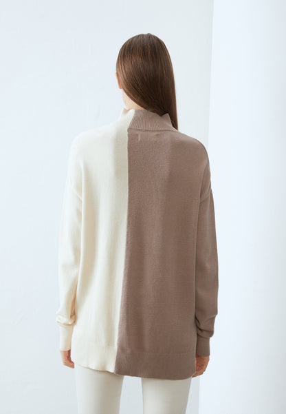 Anna Field Jumper - Off-white/taupe