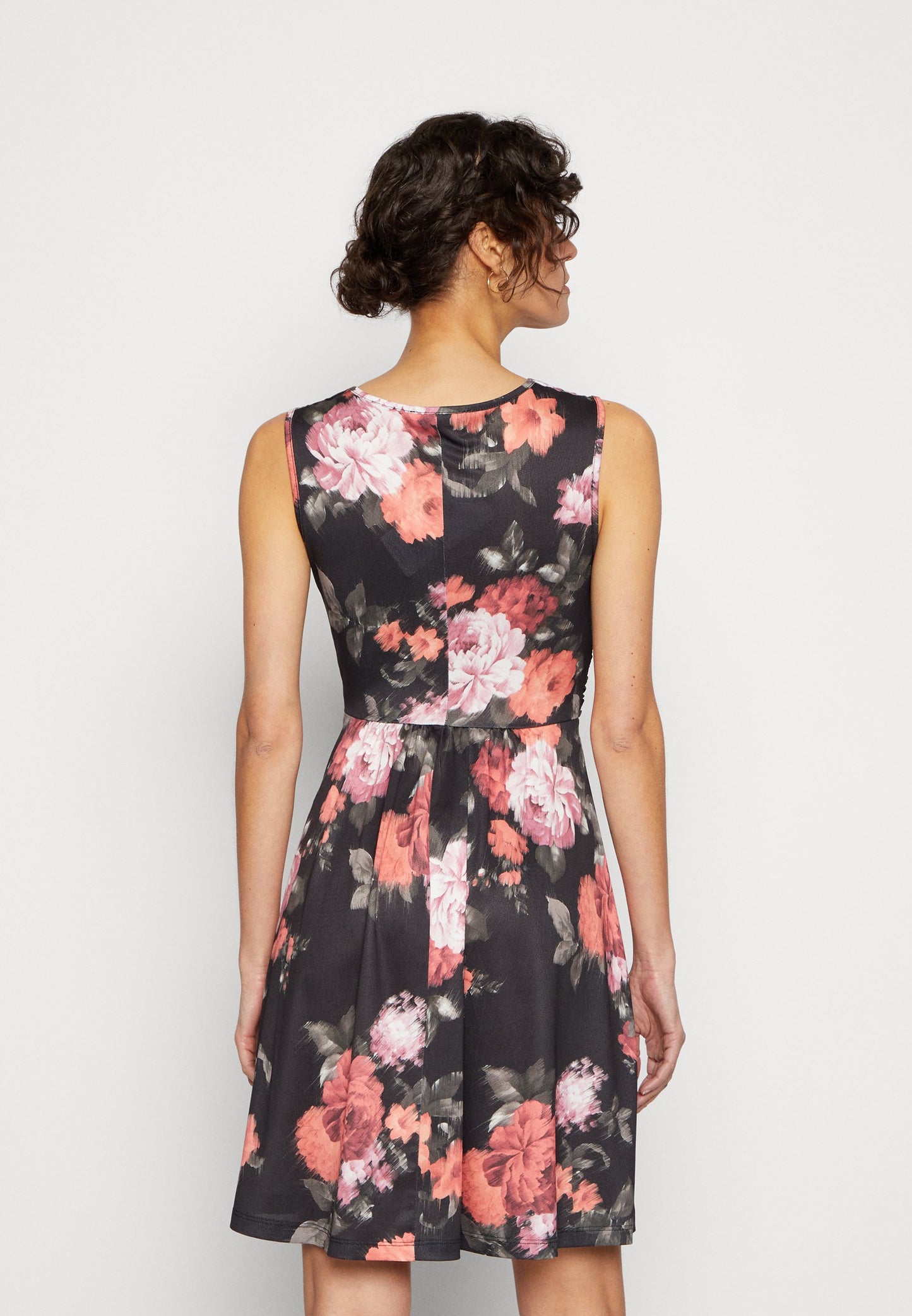 Anna Field Jersey Dress - Black/Multi-Coloured