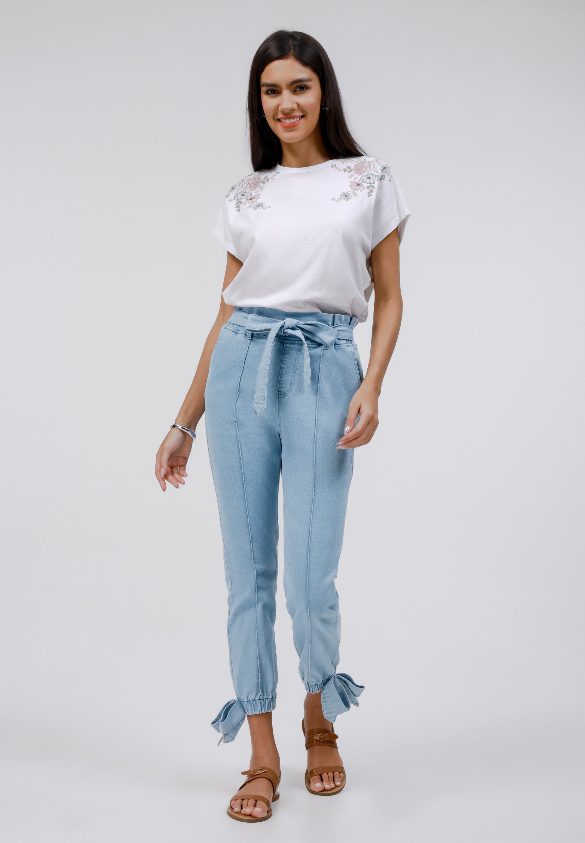 Anna Field Jeans Tapered Fit - Light Blue Wash
