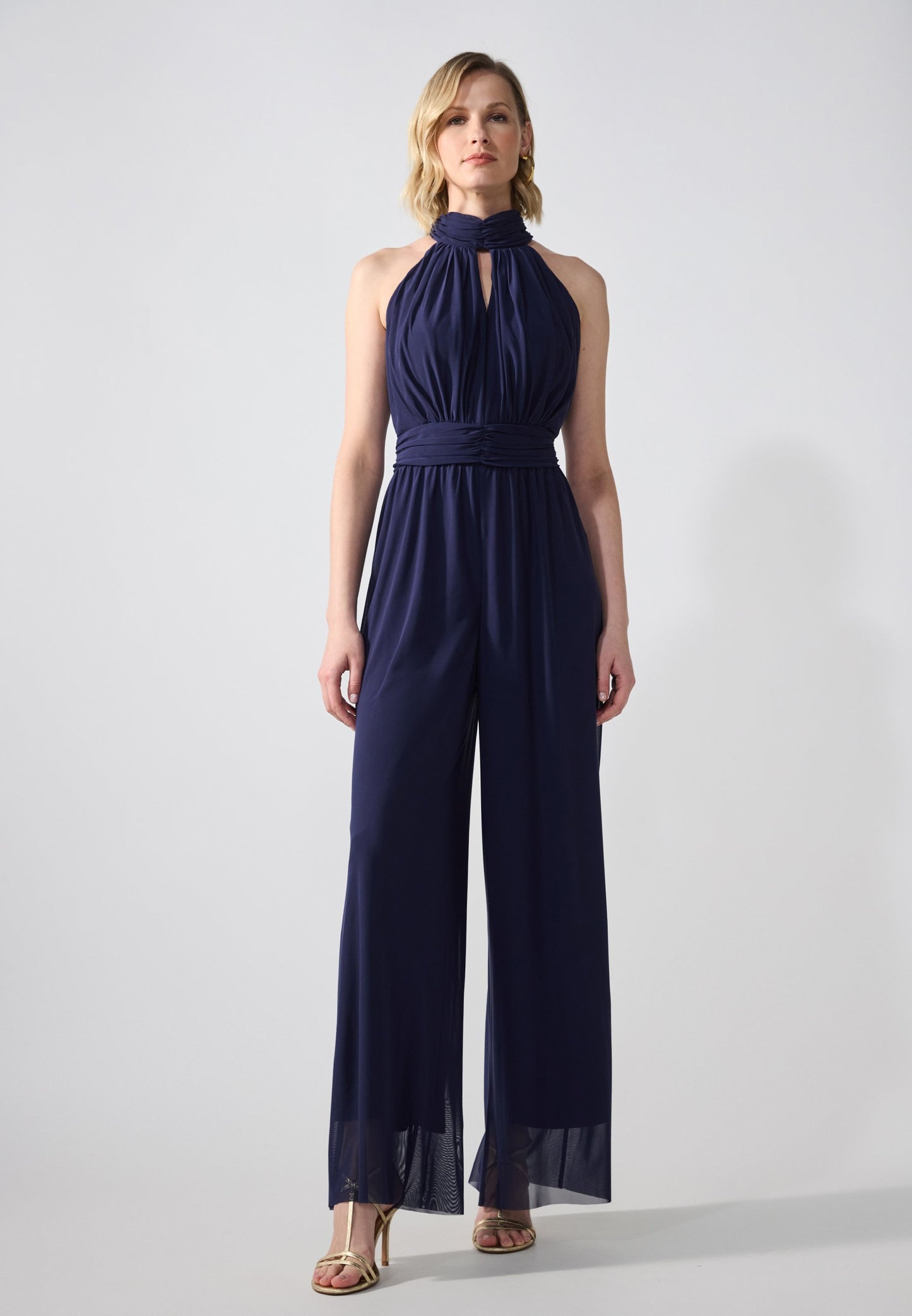 Anna Field ALL OVER MESH - Jumpsuit - Dark Blue