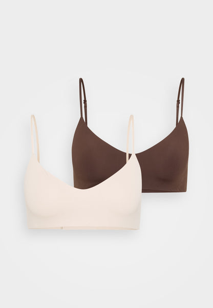 Anna Field 2PK SEAMLESS WIREFREE TSHIRT BRA - T-shirt Bra - Nude