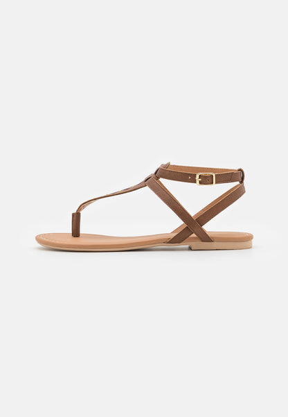 Anna Field T-Bar Sandals - Cognac