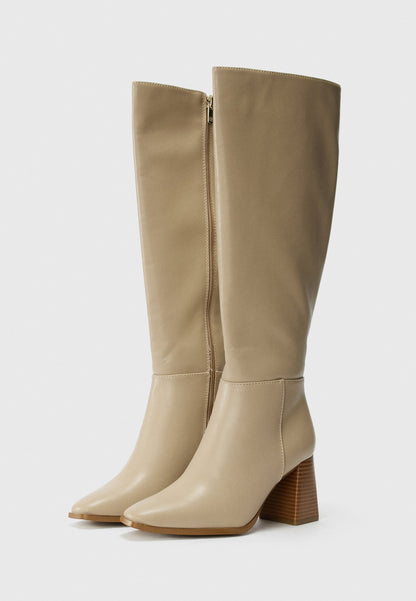 Anna Field High Heeled Boots - Camel