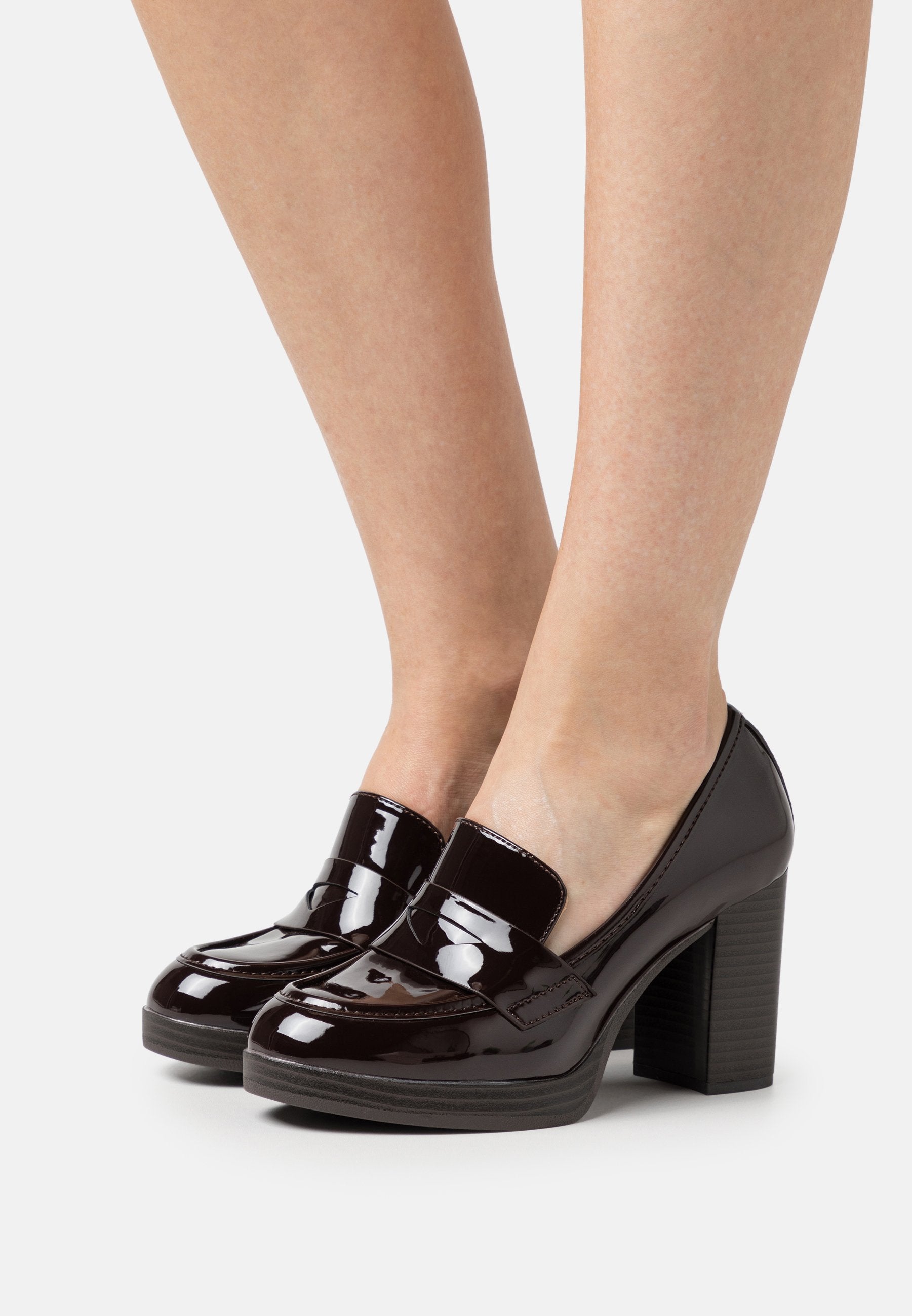 Anna Field Platform Heels - Brown