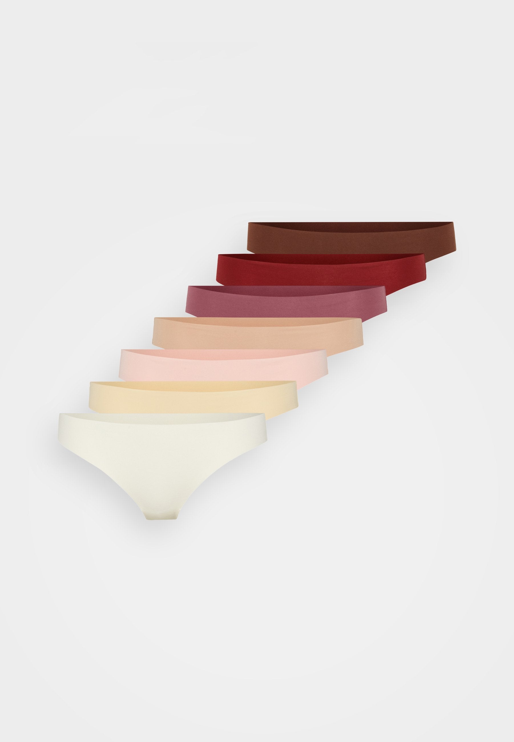 Anna Field 7 PACK - Thong - Bordeux/taupe/white/ivory/pink