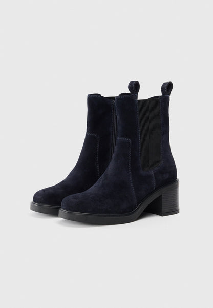 Anna Field LEATHER - Ankle Boots - Dark Blue