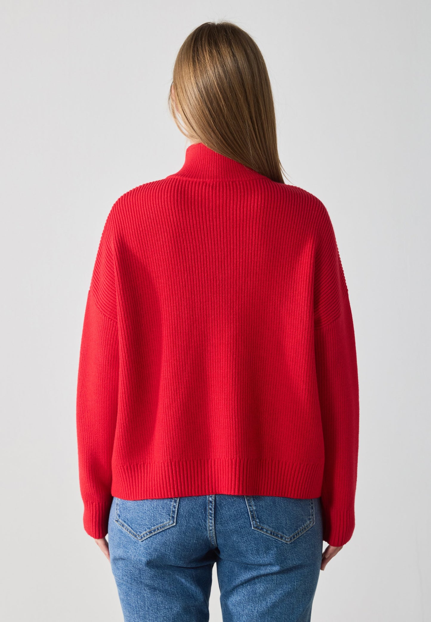 Anna Field Jumper - Chinese Red
